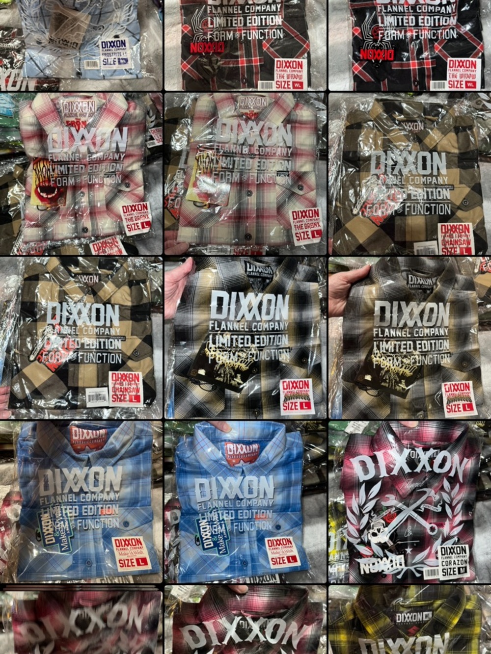 DIXXON Black Windowpane Flannel - Picture 11 of 15
